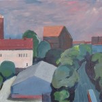 Stadtlandschaft am S-Bahn Ring zwischen Schönhauser Allee und Prenzlauer Allee (40 X 70) 2011