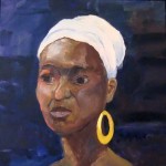 Das Mädchen mit dem Goldohrring 2001 (40 X 40)